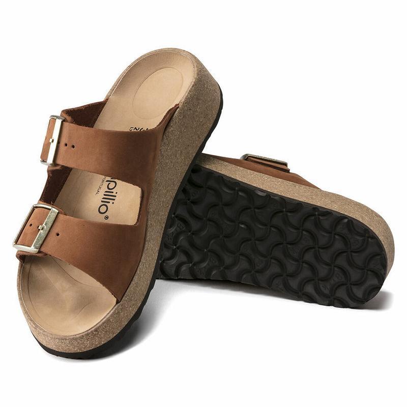 Birkenstock Papillio Gabriela Nubuck Læder Sandaler Dame Brune | DK 369ILH